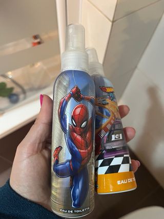 2 Colonias Infantiles Spiderman y Hot Wheels