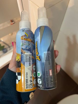 2 Colonias Infantiles Spiderman y Hot Wheels