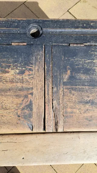 Pupitre doble antiguo madera, para restaurar.