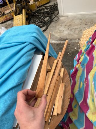 Tablones y listones de madera