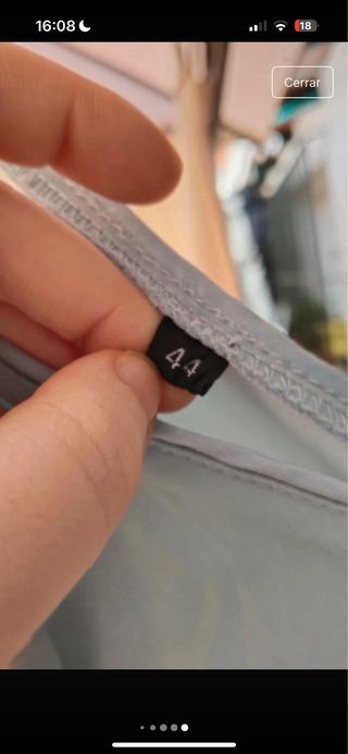 Traje de flamenca celeste con volantes