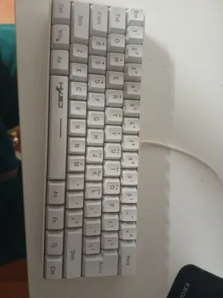 Teclado Mecánico 60% Mini Blanco HYSS