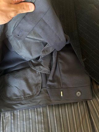 Traje Raya Diplomática Negro/Azul Marino