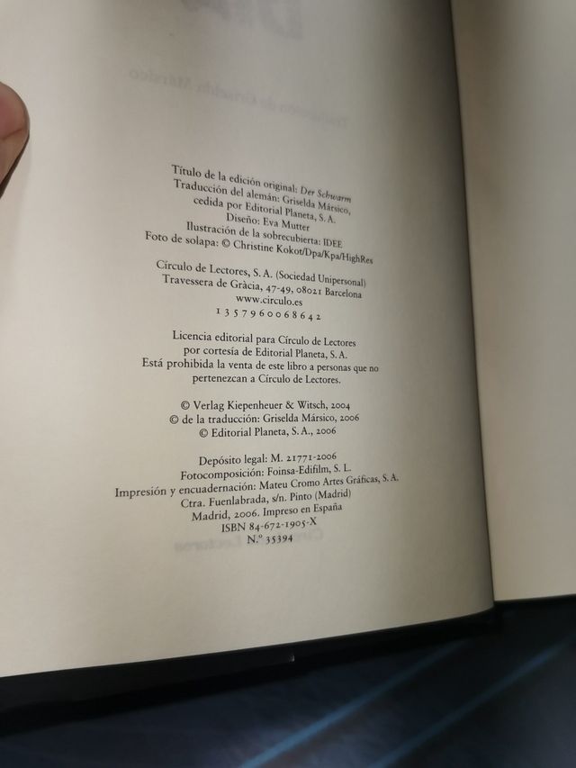 EL QUINTO DÍA , FRANK SCHATZING, libro