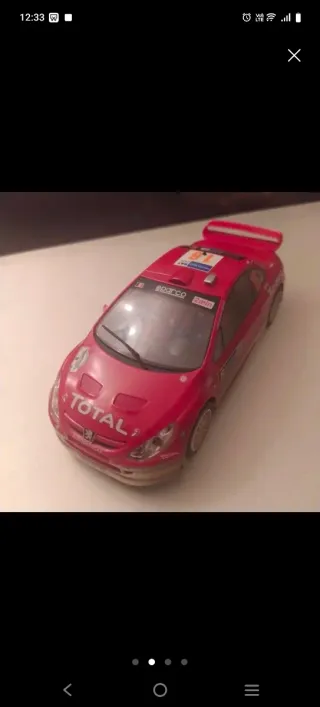 Coche Scalextric Peugeot 206 WRC Total