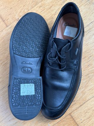 Zapatos Clarks Piel Negra Gore-Tex Talla 46