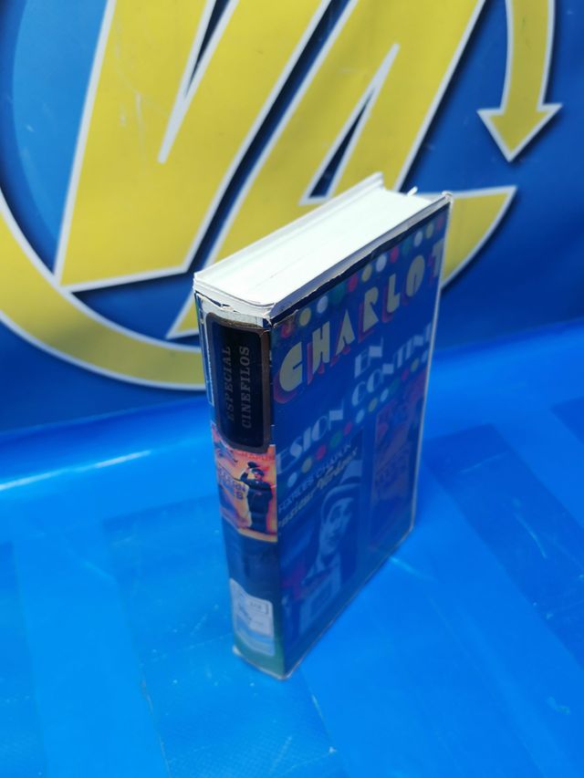película en vhs, charlot en sesión continua, VHS