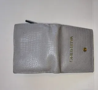 Portafoglio Valentino pitonato grigio