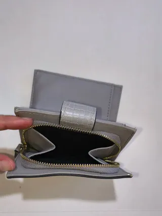 Portafoglio Valentino pitonato grigio