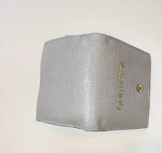 Portafoglio Valentino pitonato grigio