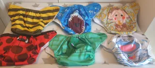 Pañales de tela lavables con diseños