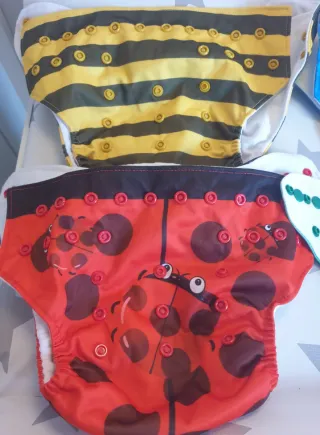 Pañales de tela lavables con diseños