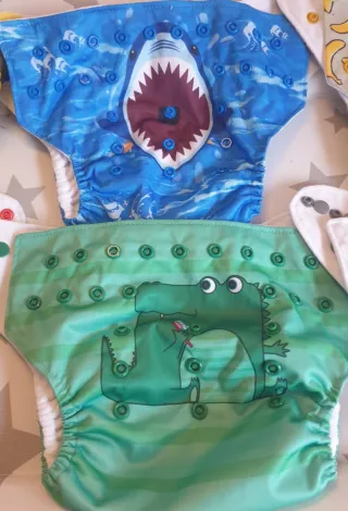 Pañales de tela lavables con diseños