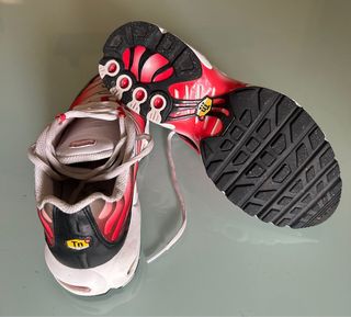 Zapatillas Nike Air Max Plus GS Rojas y Blancas