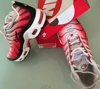 Zapatillas Nike Air Max Plus GS Rojas y Blancas
