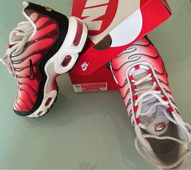 Zapatillas Nike Air Max Plus GS Rojas y Blancas