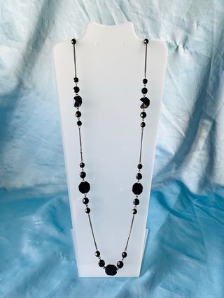 Lote 2 Collares Plateado y Negro (+Regalo)
