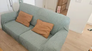 Sofá 3 plazas Piel color Crema Barato