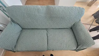 Sofá 3 plazas Piel color Crema Barato