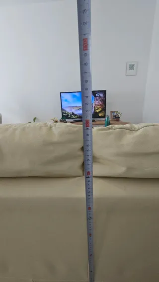 Sofá 3 plazas Piel color Crema Barato