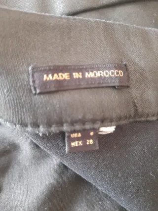 Pantalón polipiel negro