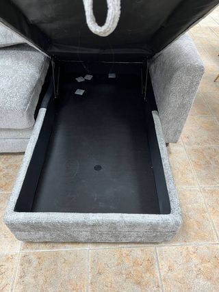 Sofá Chaise Longue Cama con Doble Arcón - Nuevo