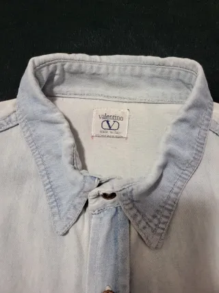 Camicia denim Valentino Made in Italy