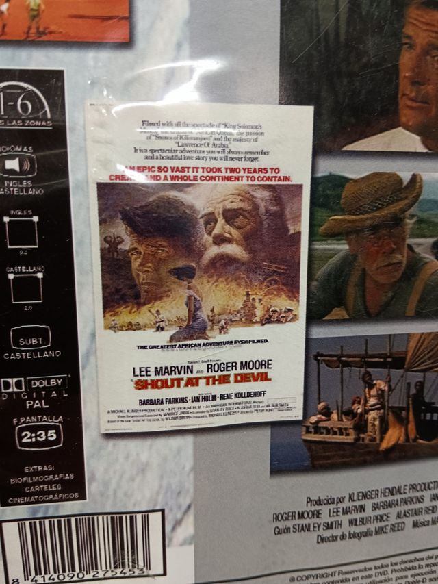 dvd, GRITAR AL DIABLO - LEE MARVIN Y ROGER MOORE