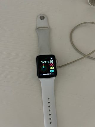 Apple Watch S3 42/44mm Blanco + Correa Morada