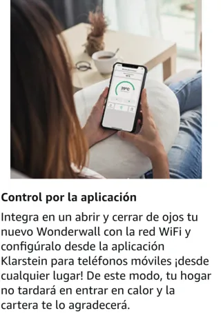 Calentador pared Klarstein infrarrojo 700W