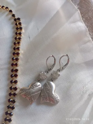 Set bigiotteria vintage oro e rosso