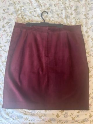 Traje Ante Hernán-Piel Chaqueta y Falda XL