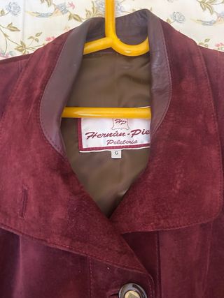 Traje Ante Hernán-Piel Chaqueta y Falda XL