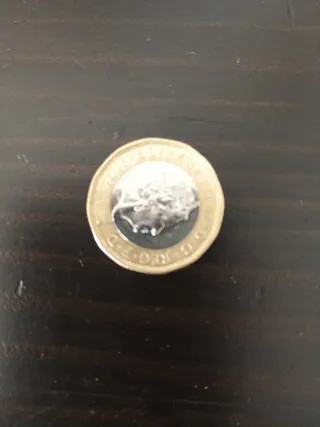 Moneda Inglesa 2 Libras Isabel II