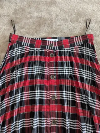 Falda Zara Plisada Escocesa