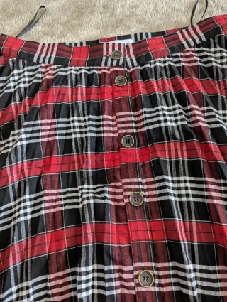 Falda Zara Plisada Escocesa