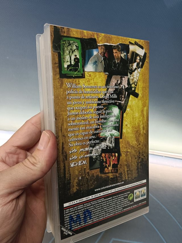 cinta de video, VHS - Seven- Brad Pitt y Morgan Freeman