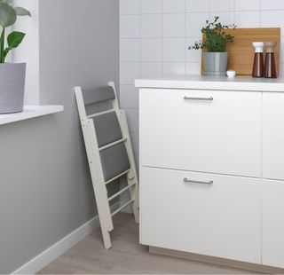 Sillas Plegables IKEA Madera Tela Gris
