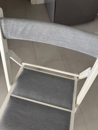 Sillas Plegables IKEA Madera Tela Gris