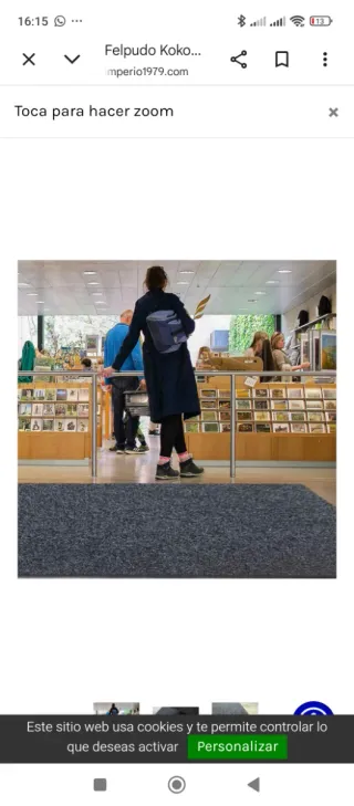 Tappeto d'ingresso Kokosintegom Nero/Grigio