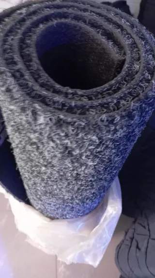 Tappeto d'ingresso Kokosintegom Nero/Grigio