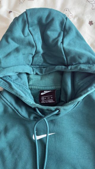 Sudadera Nike Verde Azulado con Logo