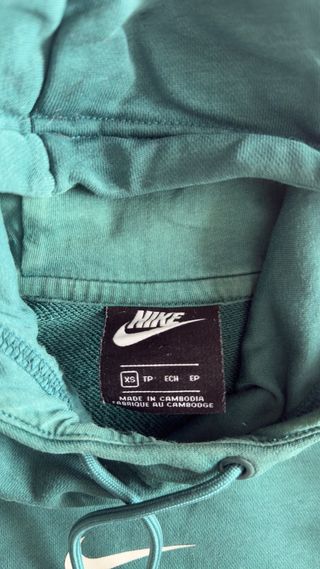 Sudadera Nike Verde Azulado con Logo