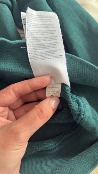 Sudadera Nike Verde Azulado con Logo