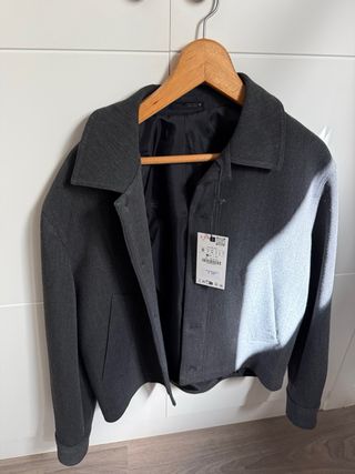 Chaqueta Zara Gris Talla S