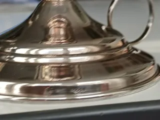 Portacandele in Argento 800 con manico