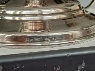 Portacandele in Argento 800 con manico