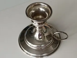 Portacandele in Argento 800 con manico