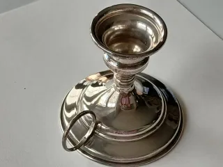 Portacandele in Argento 800 con manico