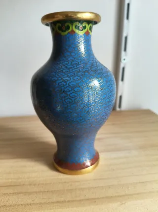 Jarrón Cloisonné Flores
